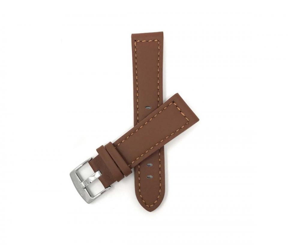 BRACELET DE MONTRE EN CUIR AVEC SURPIQÛRES