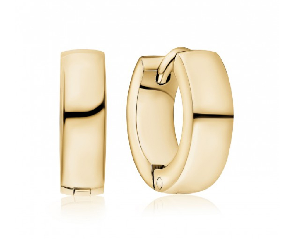 BOUCLES HUGGIES ACIER UNIES - AZ SSE29G - AREZZO