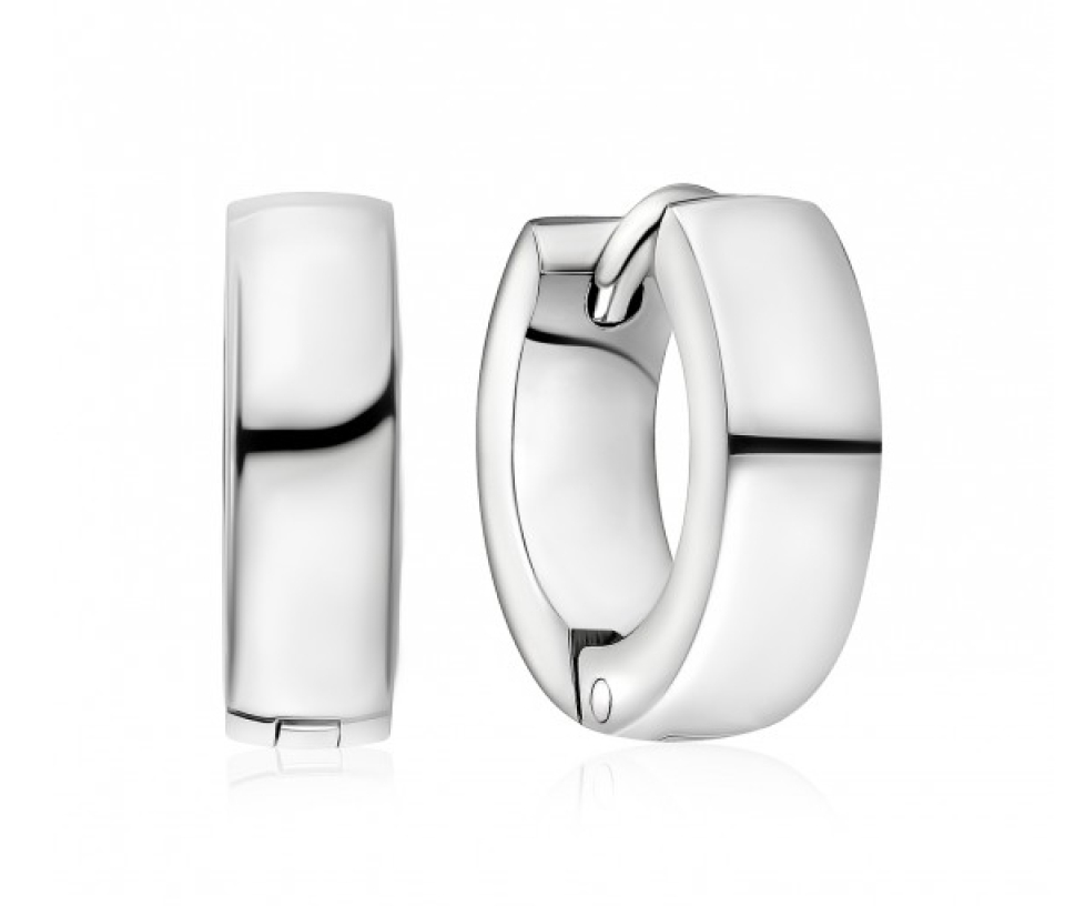 BOUCLES HUGGIES ACIER UNIES - AZ SSE29W - AREZZO