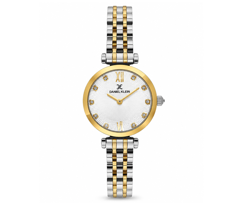 MONTRE DANIEL KLEIN AVEC VERRE BIZAUTÉ ET CZ