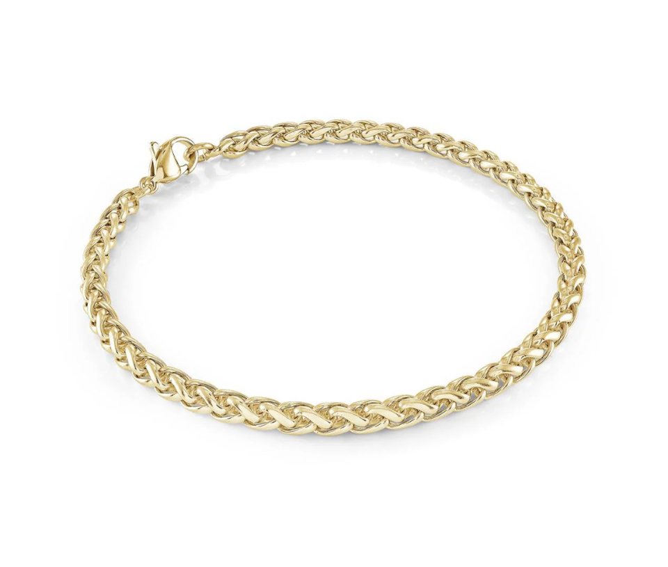 BRACELET EN ACIER OU ACIER/PVD OR À MAILLE BLÉ - IG SMB776GO/7.5 - ITALGEM