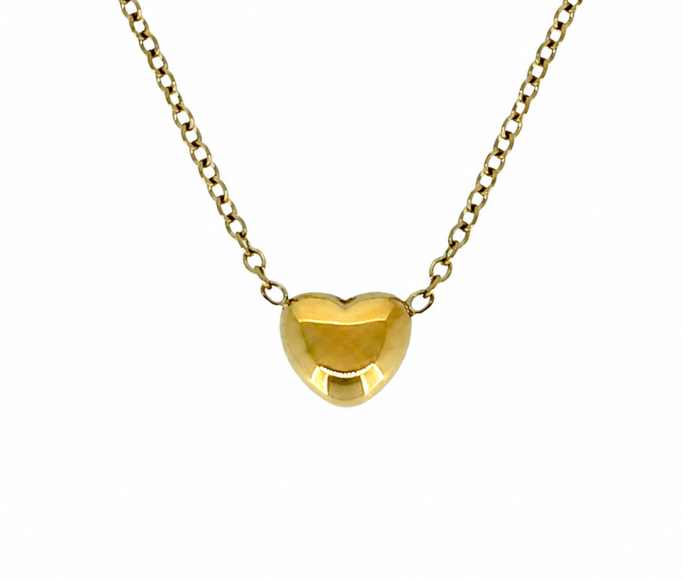 COLLIER COEUR BOMBÉ