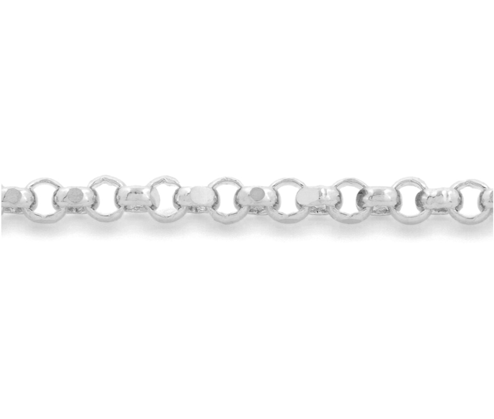 CHAINE EN OR 10K À MAILLE ROLO TAILLÉE DIAMANT - SY ORO2W - BIJOUX D'IMPORTATION