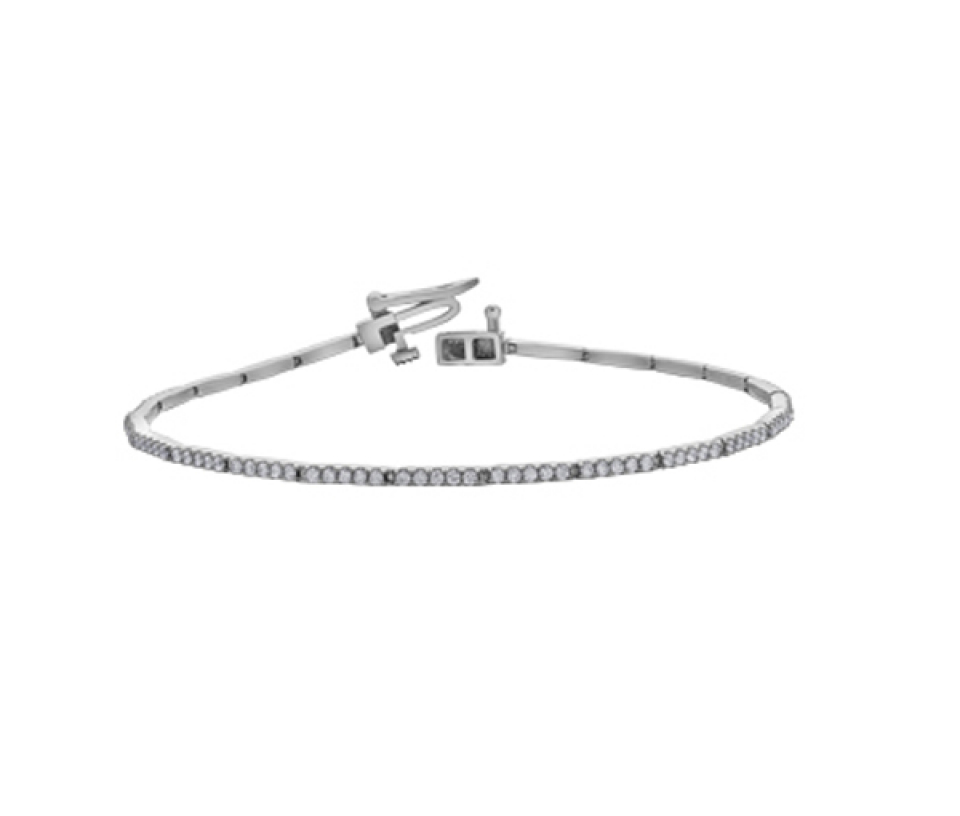 BRACELET TENNIS EN OR et DIAMANTS - CR BR916W100 - BIJOUX CANADIEN
