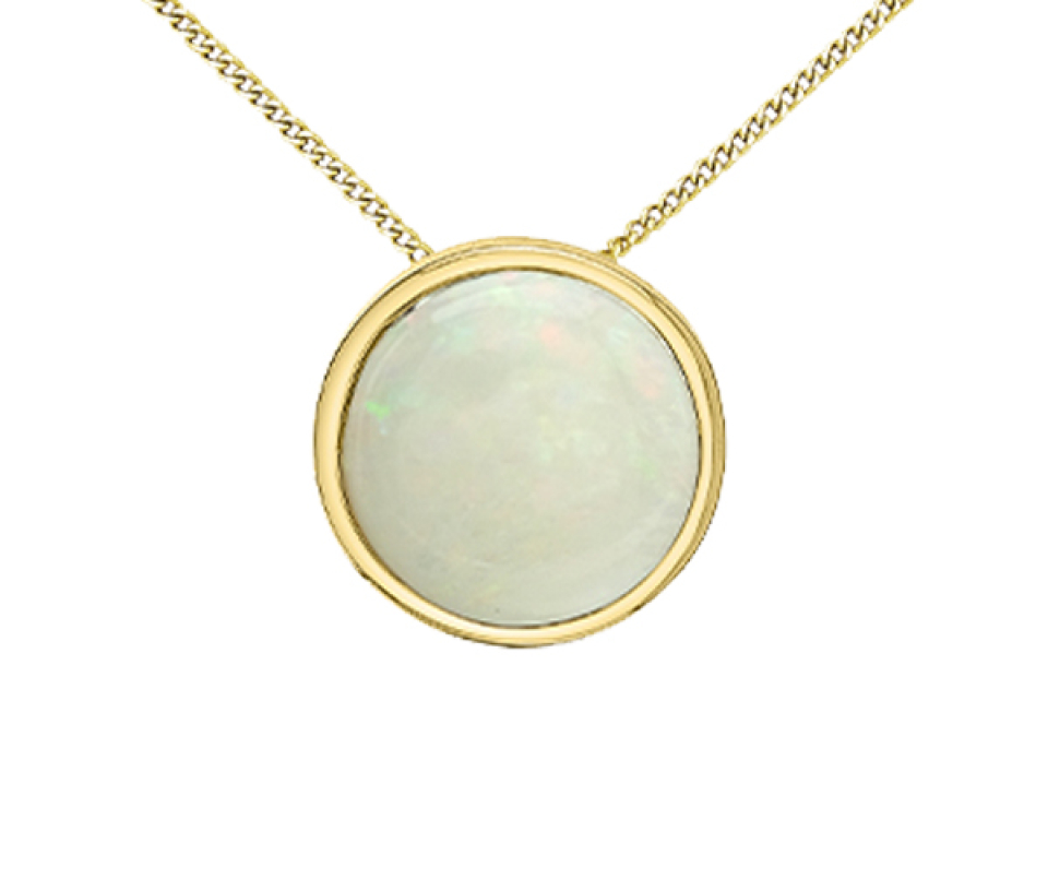 PENDENTIF EN OR JAUNE OU BLANC SERTIES DE PIERRES DE NAISSANCES DIVERSES - CR DX960YOP - BIJOUX CANADIEN