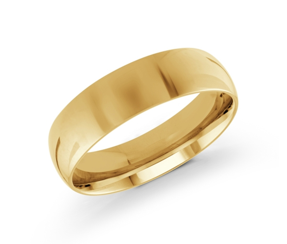 JONC DÔME UNI EN OR CONFORT FIT 6MM DE LARGEUR 2MM D'ÉPAISSEUR - ML J200/6Y10 - MALO 