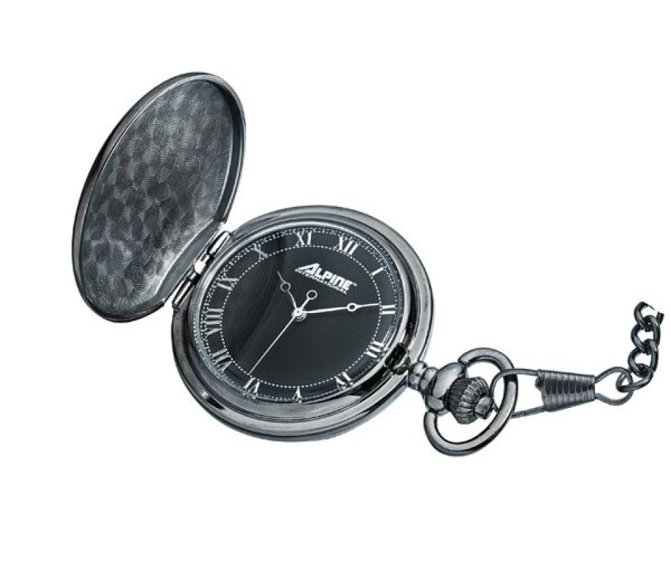 MONTRE POCHE QUARTZ ACIER PVD NOIR - JM W3368 - ALPINE