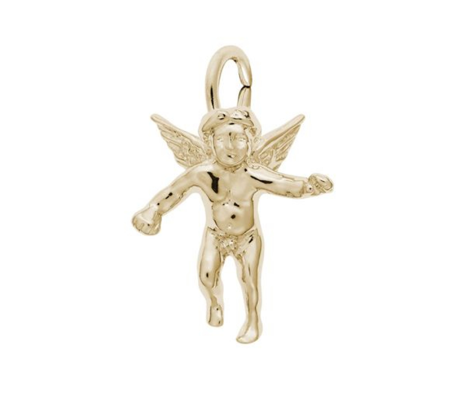 PENDENTIF ARGENT PL.OR ANGE CHÉRUBIN - NU 0520 PL - NUCO/REMBRANDT 