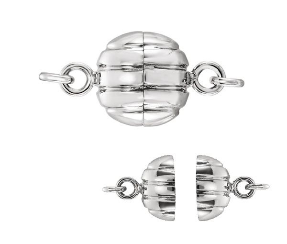 FERMOIR A COLLIER ARGENT 6MM - ST 28294 ARG6MM - PERLE D'IMPORTATION