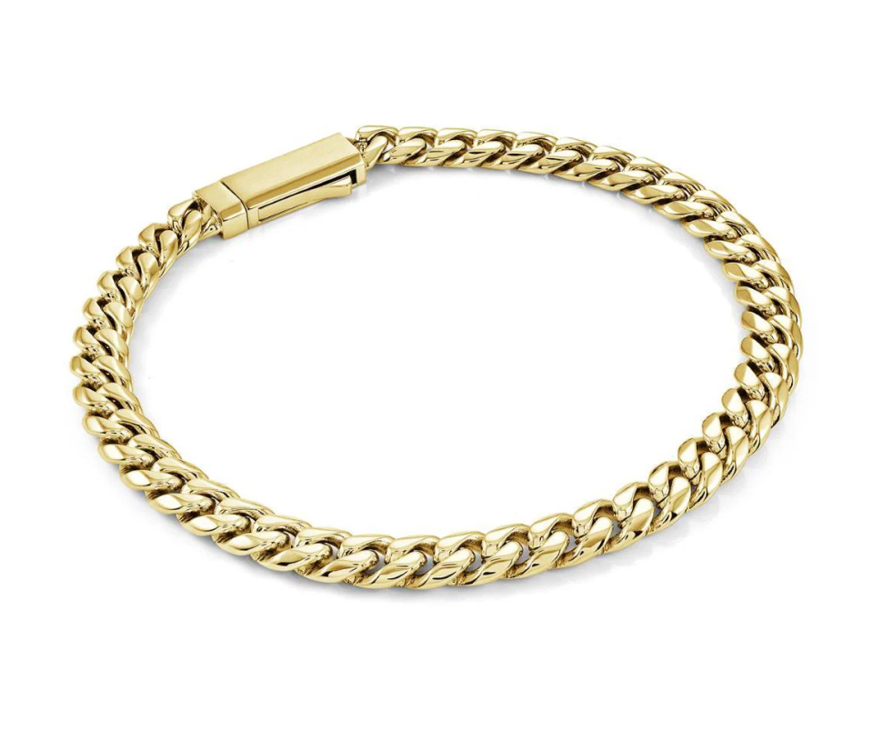 BRACELET EN ACIER, ACIER/PVD OR OU ACIER/PVD NOIR À MAILLE GOURMETTE - IG SMB834GO8 - ITALGEM