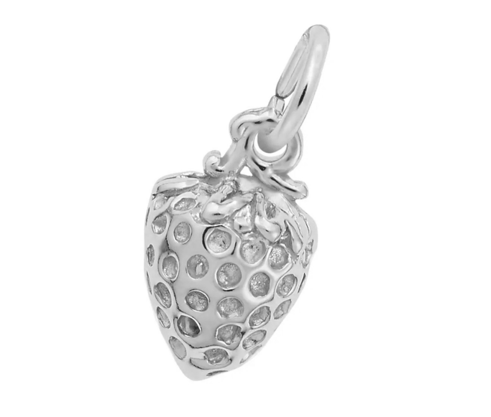 PENDENTIF FRAISE 3D EN ARGENT OU EN OR - NU 7792ARG - NUCO/REMBRANDT 