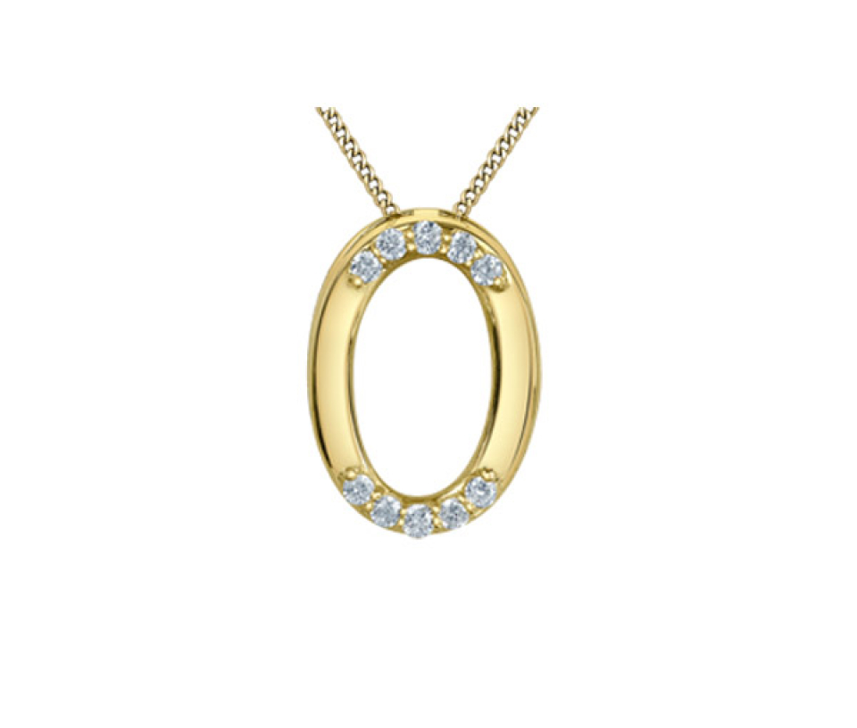PENDENTIF CÂLIN EN OR JAUNE SERTI D'UN DIAMANT DE LABORATOIRE - CR 70041 - BIJOUX CANADIEN