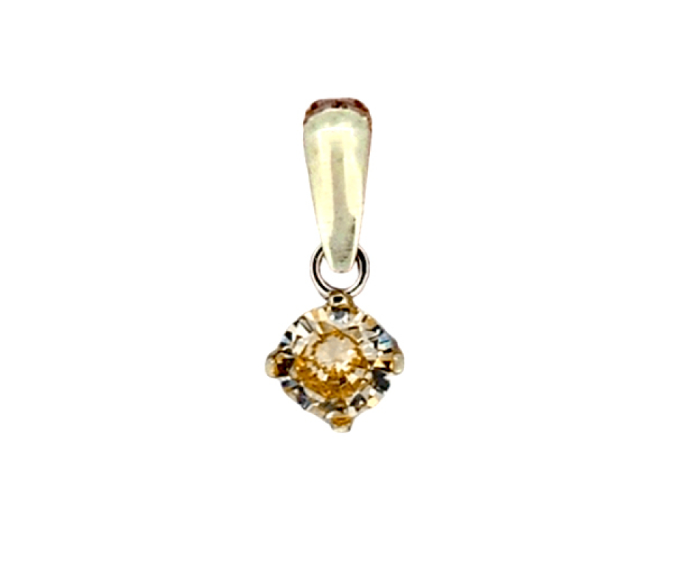 PENDENTIF EN OR SERTI D'UNE PIERRE DE NAISSANCE SYNTHÉTIQUE VARIÉE - IN 2542Y/11 - PERÇAGE