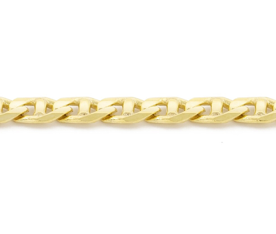 CHAINE EN OR 10K À MAILLE MARINE - SY ORO19Y - BIJOUX D'IMPORTATION