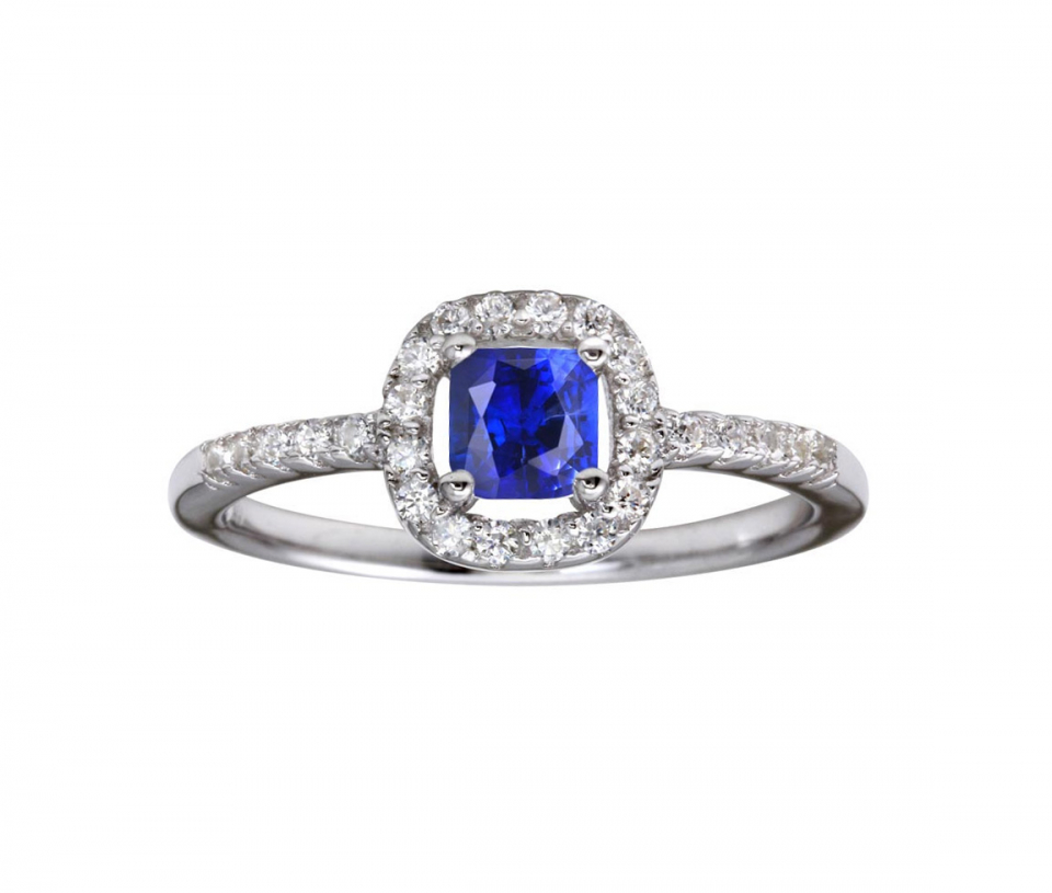 BAGUE EN ARGENT RHODIÉ SERTIE DE CUBIQUES ZIRCONIAS DE COULEURS VARIÉES - SP BGR01222B6 - BIJOUX D'IMPORTATION